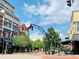Evansville Indiana downtown arch