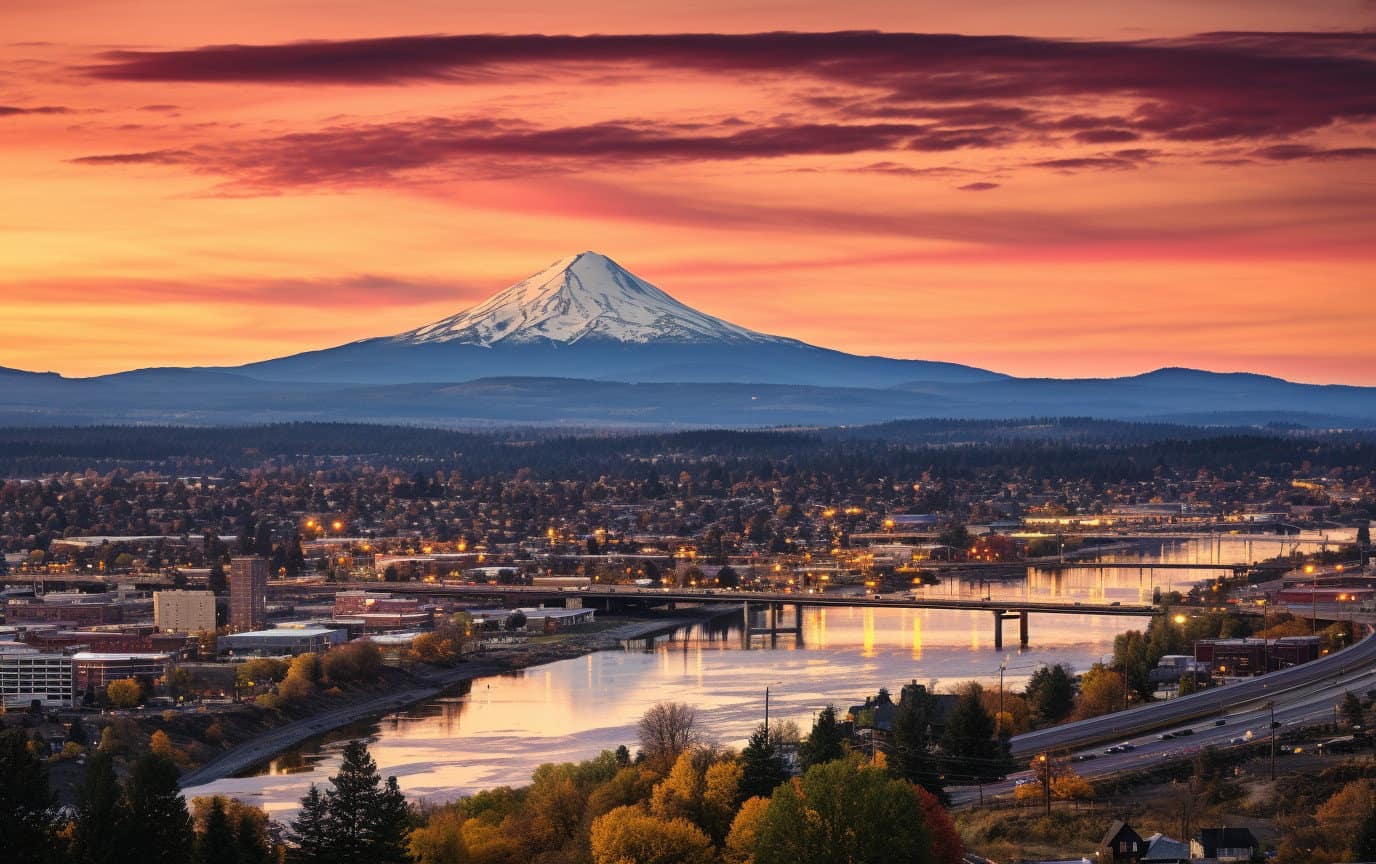 Medford Oregon Rogue Valley with Mt. McLoughlin